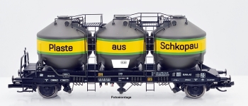 NPE Modellbau NW52108 - TT - Silowagen Uc-y Plaste aus Schkopau, DR, Ep. V